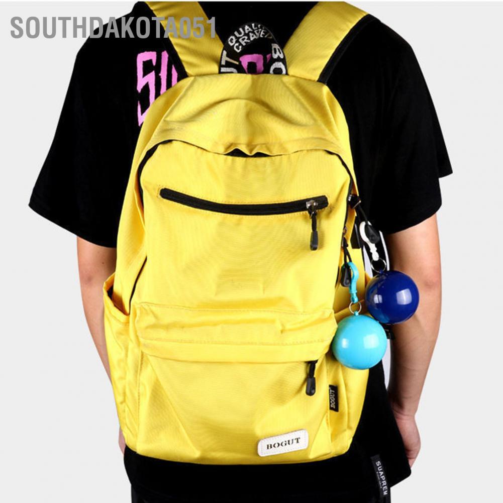 Southdakota051 Rain Ponchos Disposable Raincoat PVC Raining Protection with Ball for Emergency Mountaineering Travel