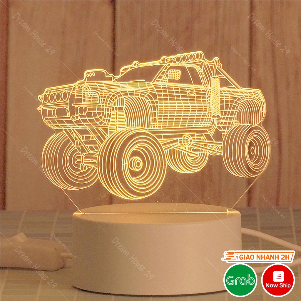 Bảng hoa văn đèn ngủ 3d nhiều hình sinh động, không có ánh sáng nếu không có đui đèn