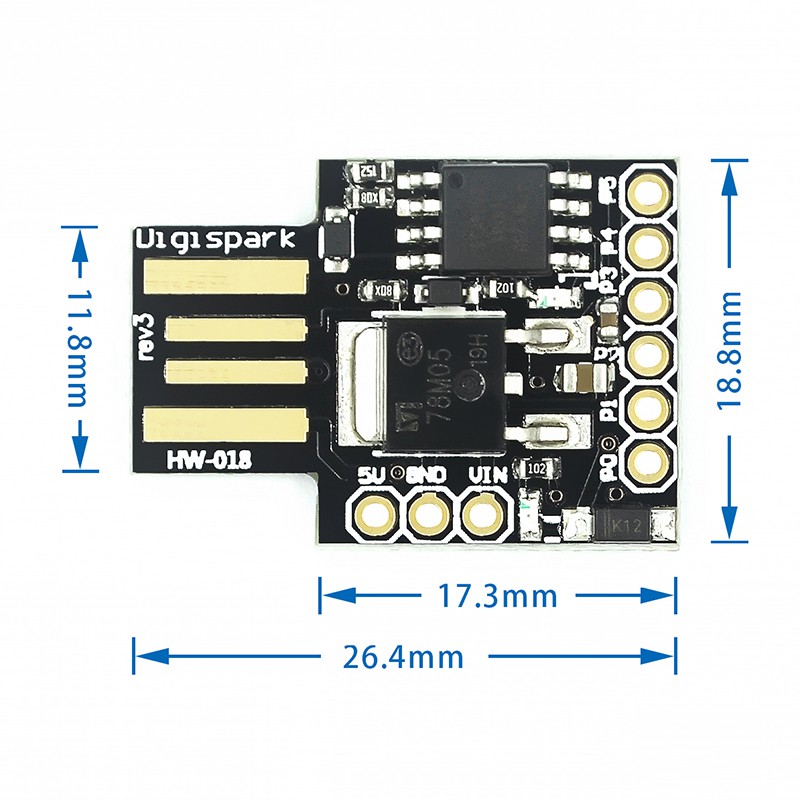 1 Bản Mạch Phát Triển Digispark Kickstarter Micro USB ATTINY85 Dành Cho Arduino