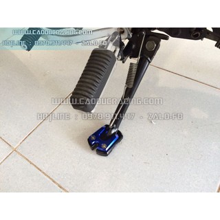 Đế lót chân chống CNC nhôm CNC - chống chầy nền nhà đế lót chân chống xe máy