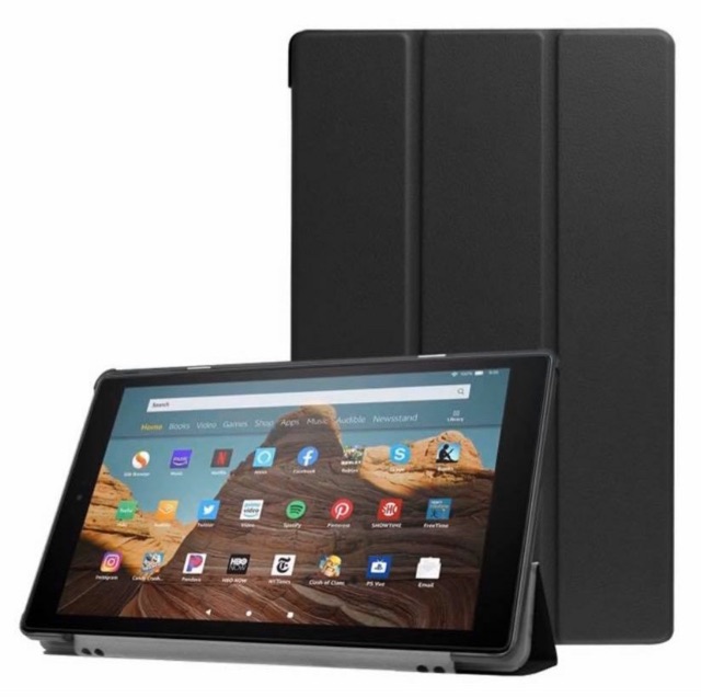 Cover bảo vệ cho Kindle fire hd 10 bản 2019-2021 và kính cường lực