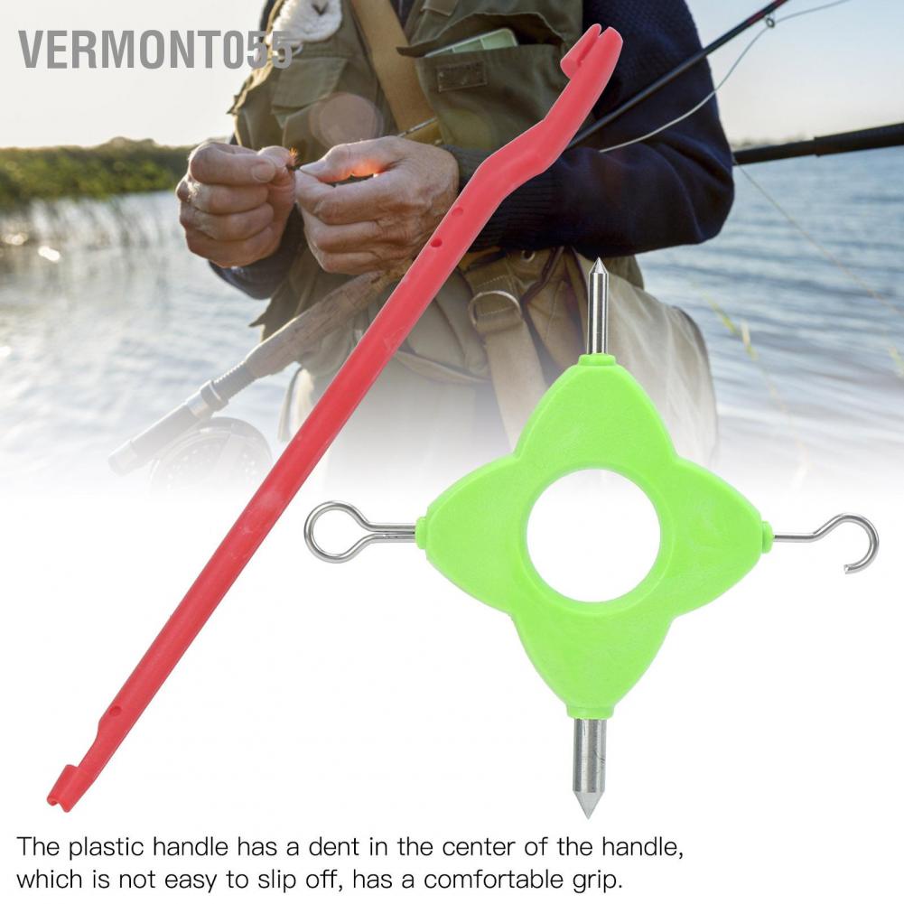 Vermont055 4 in 1 Multi Puller Tool Fishing Baiting Rigs Kit Carp Line Knotting Rig