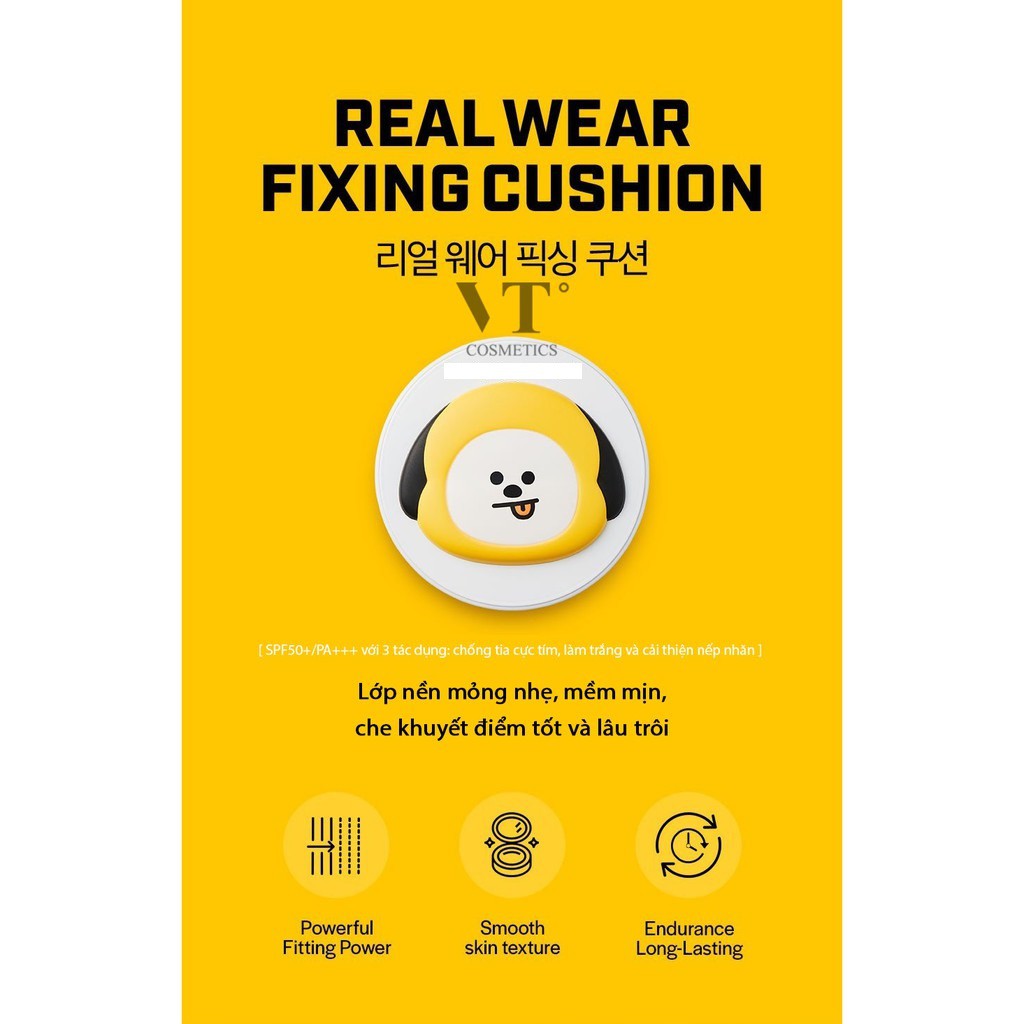 [PHẤN NƯỚC VT X BT21] VT BT21 REAL WEAR FIXING CUSHION