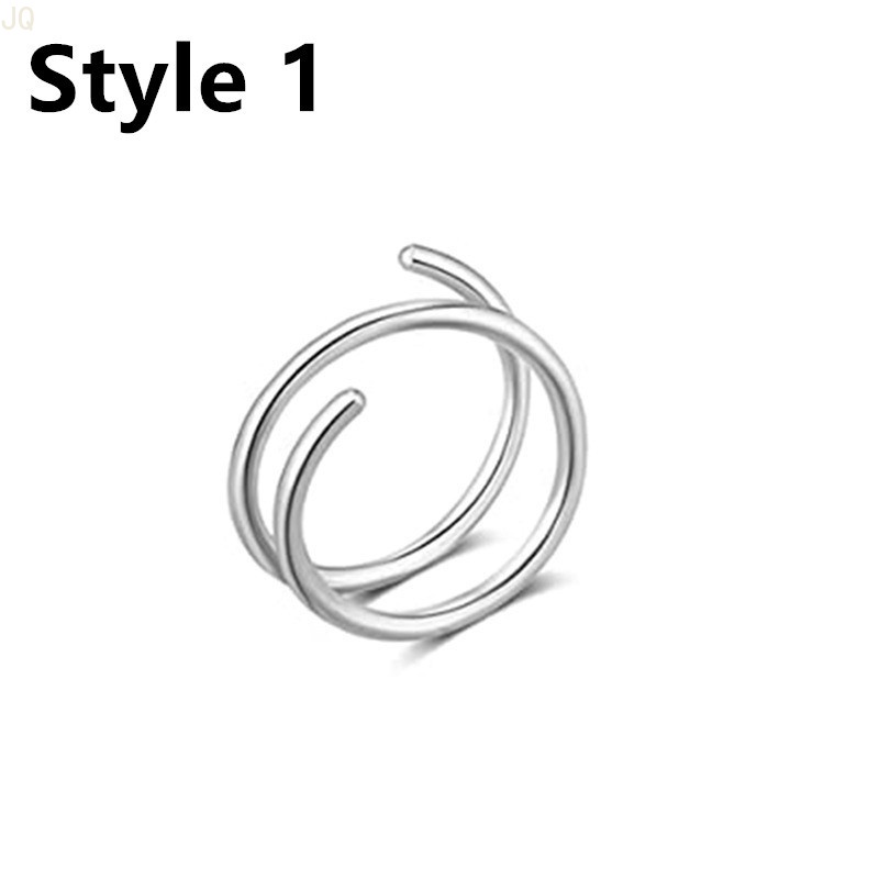 Khuyên Tai Dạng Vòng Xoắn Bằng Thép Phẫu Thuật