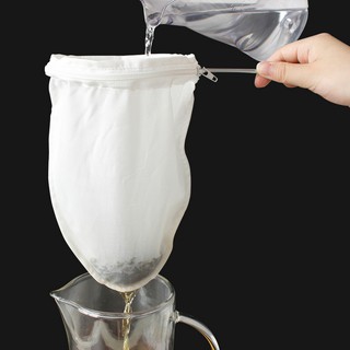 Vợt lọc trà vải cán inox304 (màng lọc bằng vải cao cấp) - đường kính 24cm