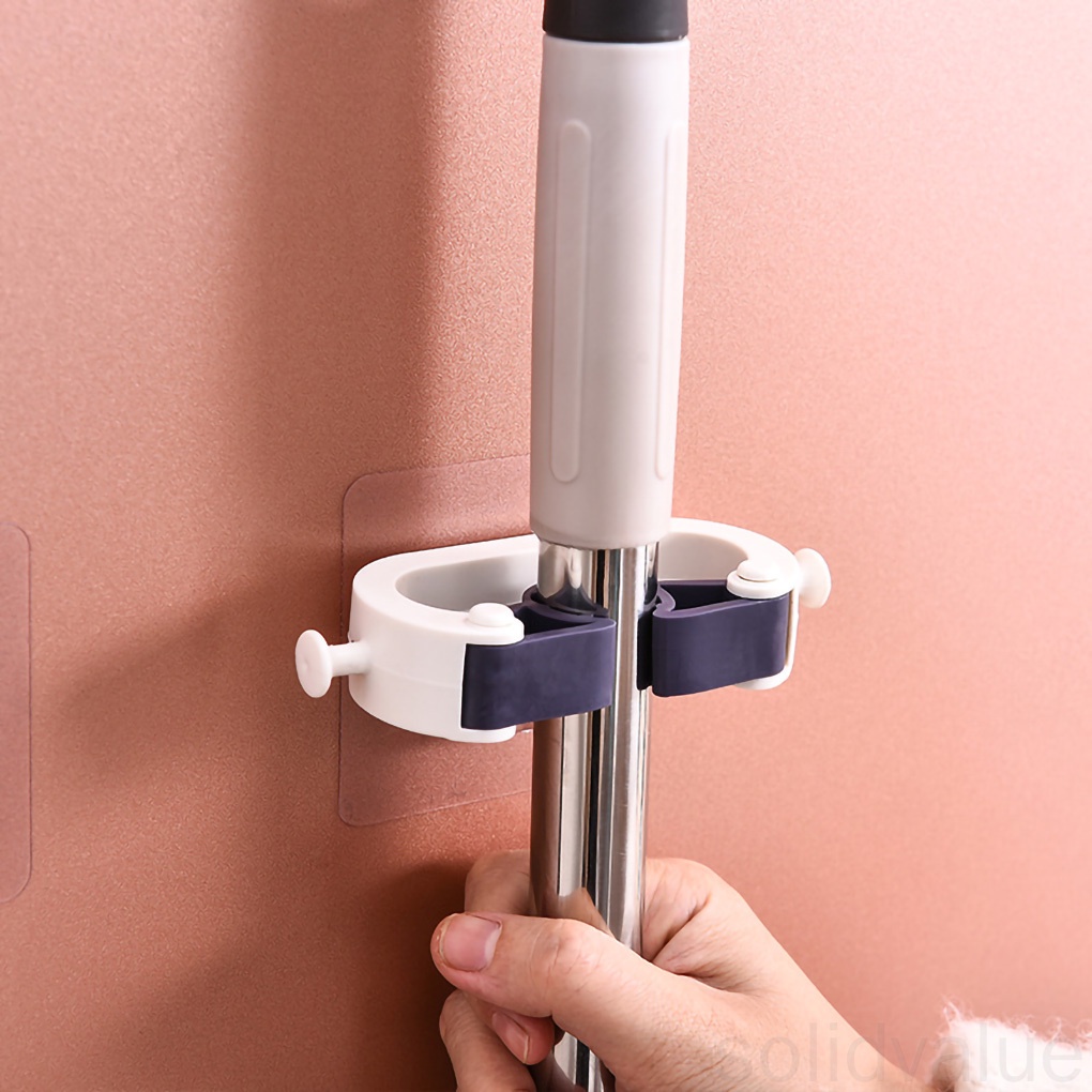 Móc Treo Cây Lau Nhà Gắn Tường Bằng Nhựa Không Cần Khoan Lỗ Tiện Dụng 1 Cái