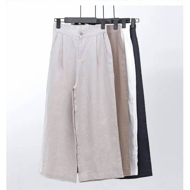 Quần Linen Ống Rộng Size M-3Xl Thời Trang Hè Cho Nữ | BigBuy360 - bigbuy360.vn
