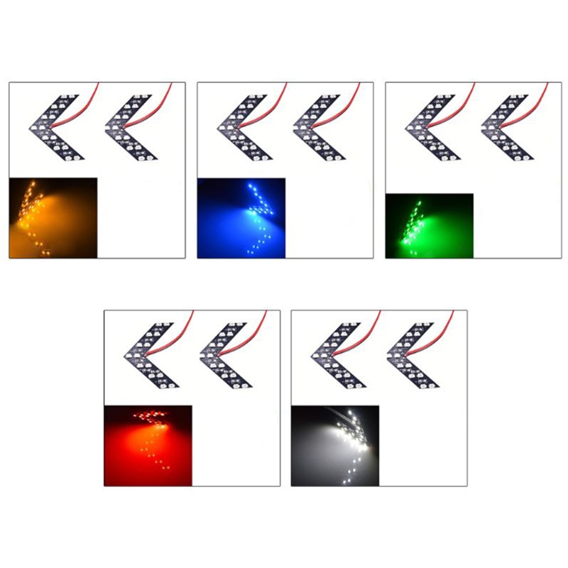 Set 2 Đèn LED Nhấp Nháy Báo Tín Hiệu Rẽ Gắn Gương Chiếu Hậu Xe Hơi