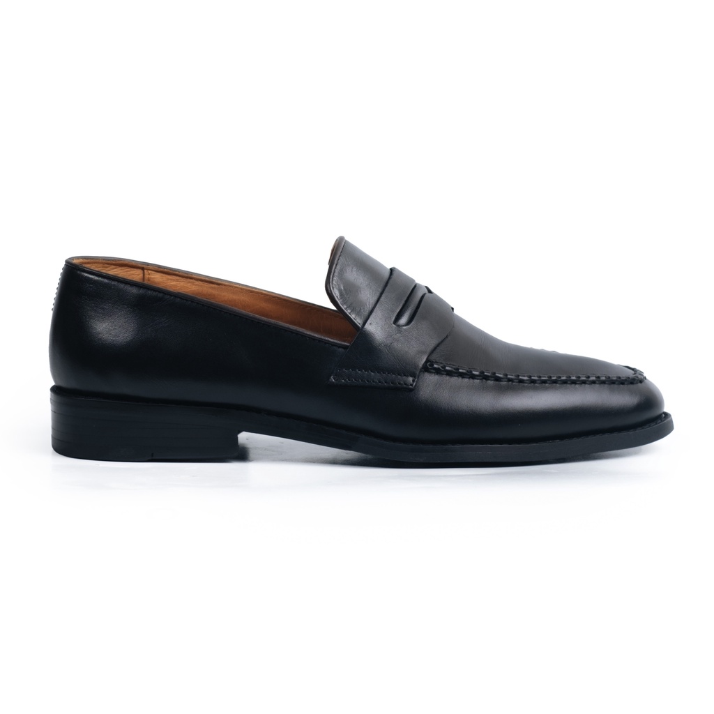 Giày Tây Lười Cao Cấp Classic Loafer - LF02 - Da Bò Ý Lót Trong Da Bò Mộc - Thương hiệu Be Classy