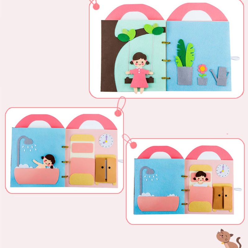 Sách vải thiết kế dễ thương xinh xắn cho bé gái