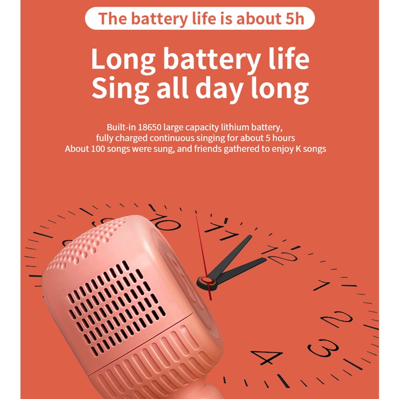 Micro Tích Hợp Loa Bluetooth Không Dây Cho Hát Karaoke KTV Mikrofon