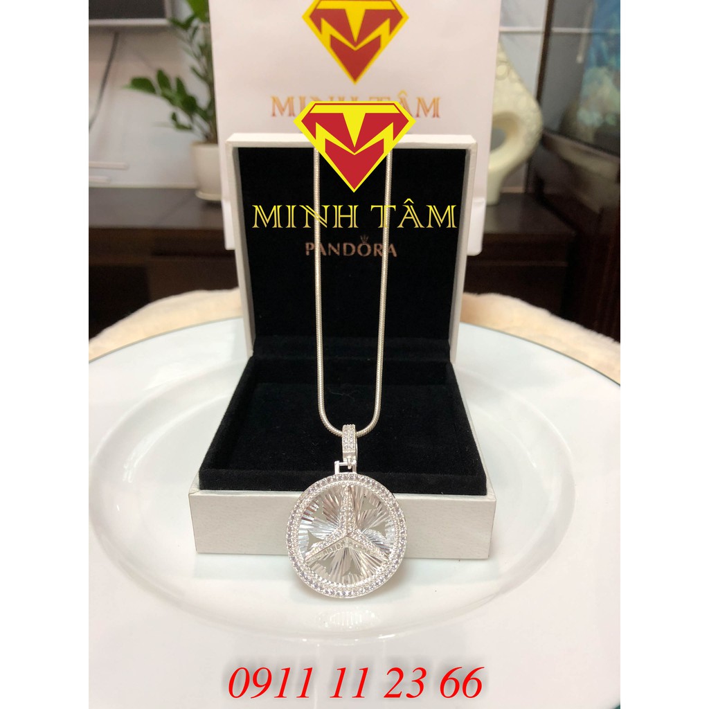 Mặt dây chuyền nam Mecedes bạc [BẠC THẬT]- Minh Tâm Jewelry