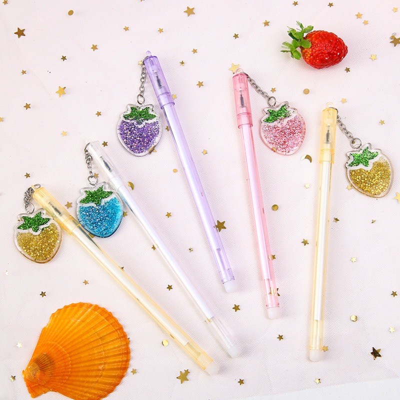 Bút bi nước móc quả dâu lấp lánh