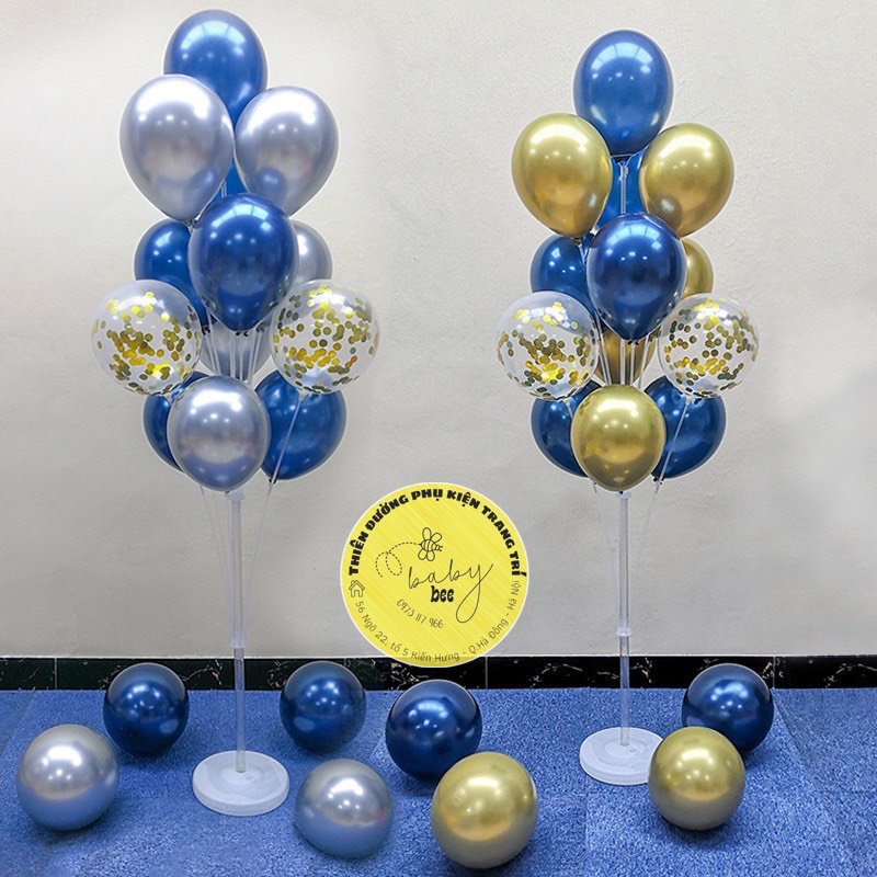 Trụ bóng bay cao 1,3m 13 nhánh trang trí sinh nhật- Baby bee