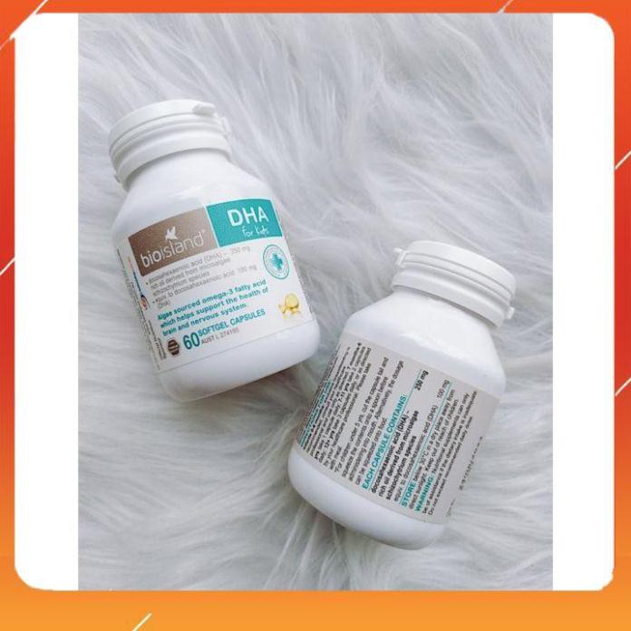 DHA Bio Island [FREE SHIP - 100% NỘI ĐỊA ÚC] Dầu cá 60v cho bé từ 7 tháng