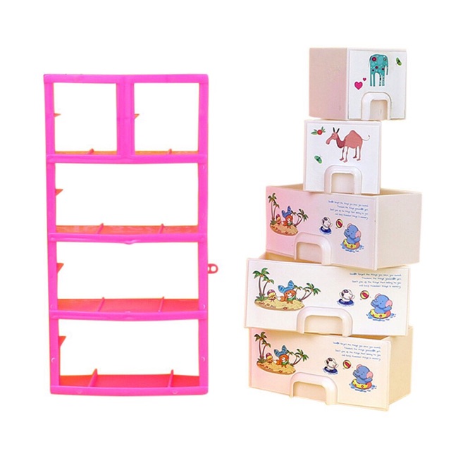 Bộ Tủ 05 ngăn kéo cho búp bê