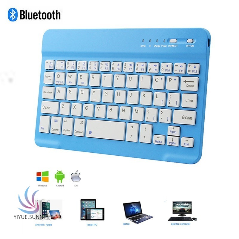 Bàn phím bluetooth không dây mini 8 inch dạng phẳng chuyên dụng cho tablet/điện thoại