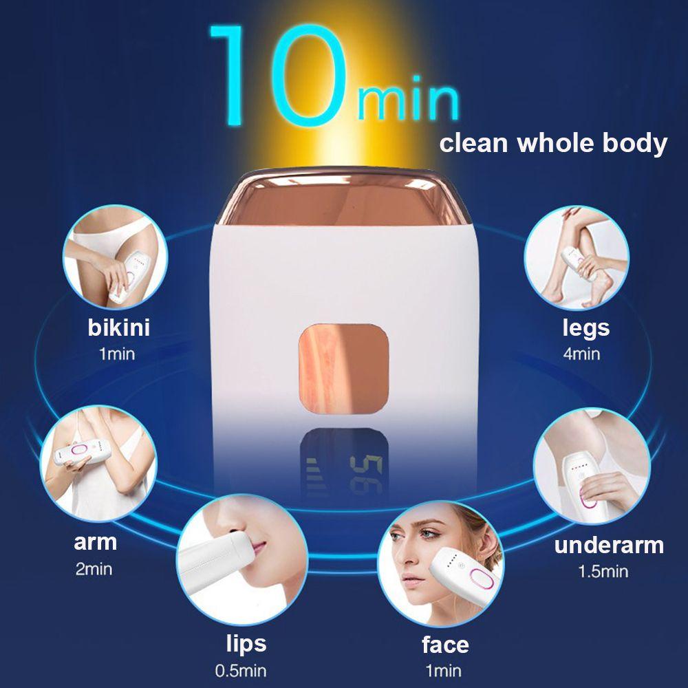Máy Triệt Lông Bằng Tia Laser IPL Tự Động Không Đau Cho Vùng Da Dưới Cánh Tay