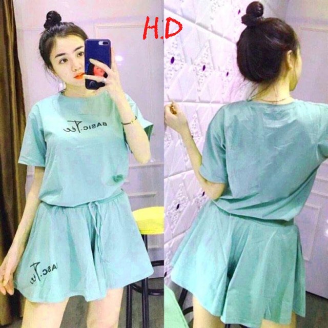 [SIÊU MÁT] Set Quần Áo Nữ | Bộ đùi giả váy basic Order Quảng Châu tận xưởng | BigBuy360 - bigbuy360.vn