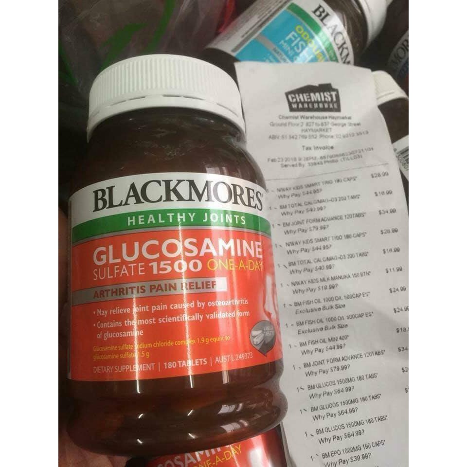 Glucosamin 1500mg của Black more Úc