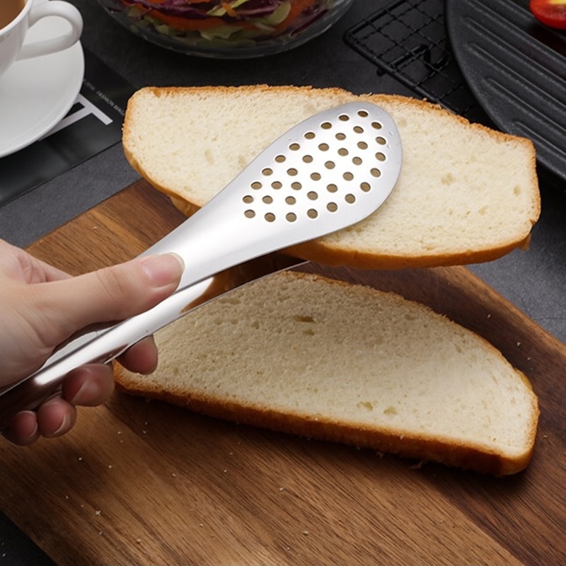 Kẹp gắp thức ăn bằng thép không gỉ an toàn tiện dụng