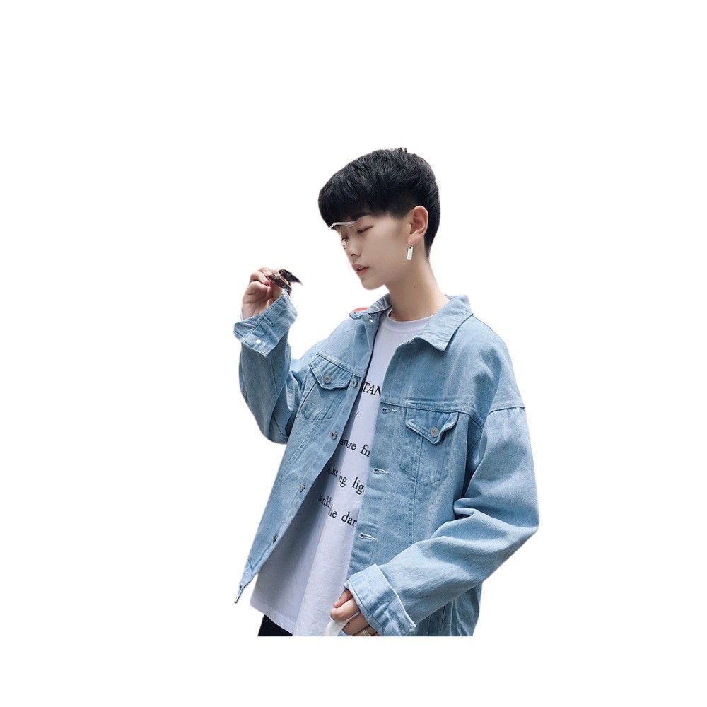 HCMÁo Khoác Jeans Nam unisex siêu hot 2021 In Hình _mã CT296
