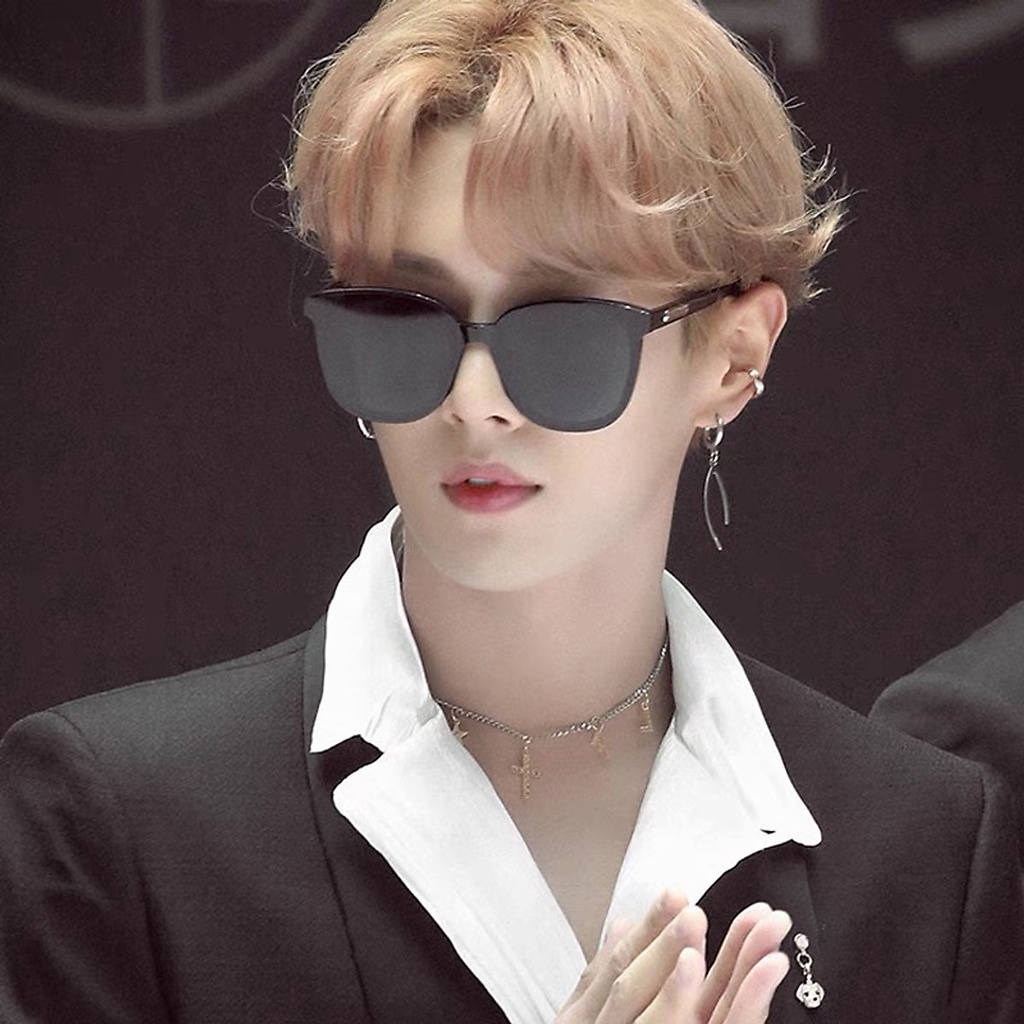 Kính Râm Thời Trang Gọng Vuông Oversize Chống Tia UV400 Cho Nam Và Nữ