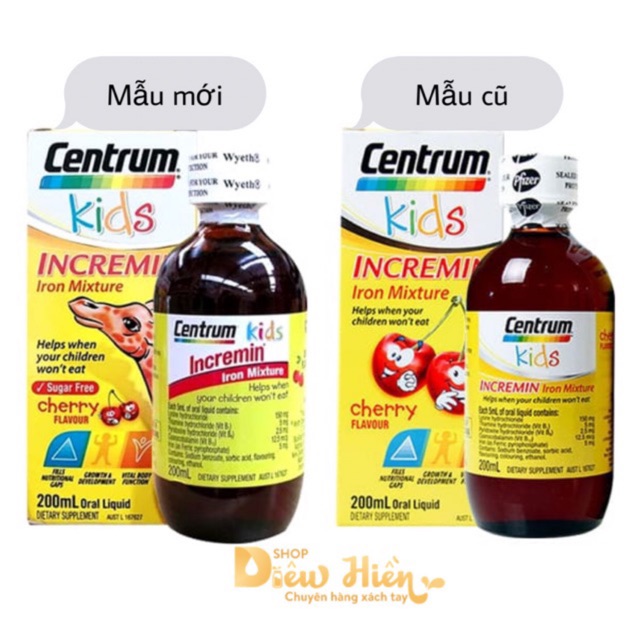 Siro Centrum kids cho bé biếng ăn_ Centrum Kids Incremin Iron Mixture