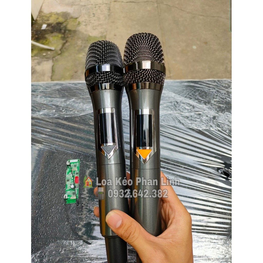 micro không dây thay thế loa kéo ,micro không dây UHF set tần số thay thế loa kéo