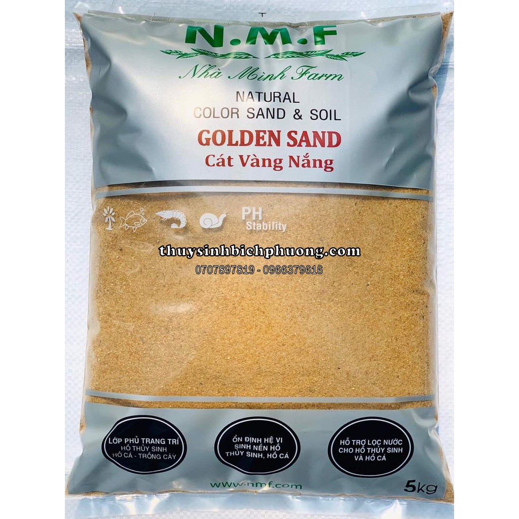 5KG CÁT NẮNG VÀNG - SETUP HỒ BIOTOP - TRẢI NỀN ĐƯỜNG ĐI TRANG TRÍ BỂ CÁ HỒ THỦY SINH