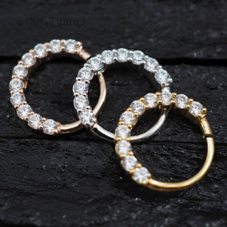 Qianxiyang mhmaoyi Hợp Thời Trang 6 Mm 8 Mm Pha Lê Mũi Vòng Vintage Kim Cương Giả Đồng Mũi Vòng