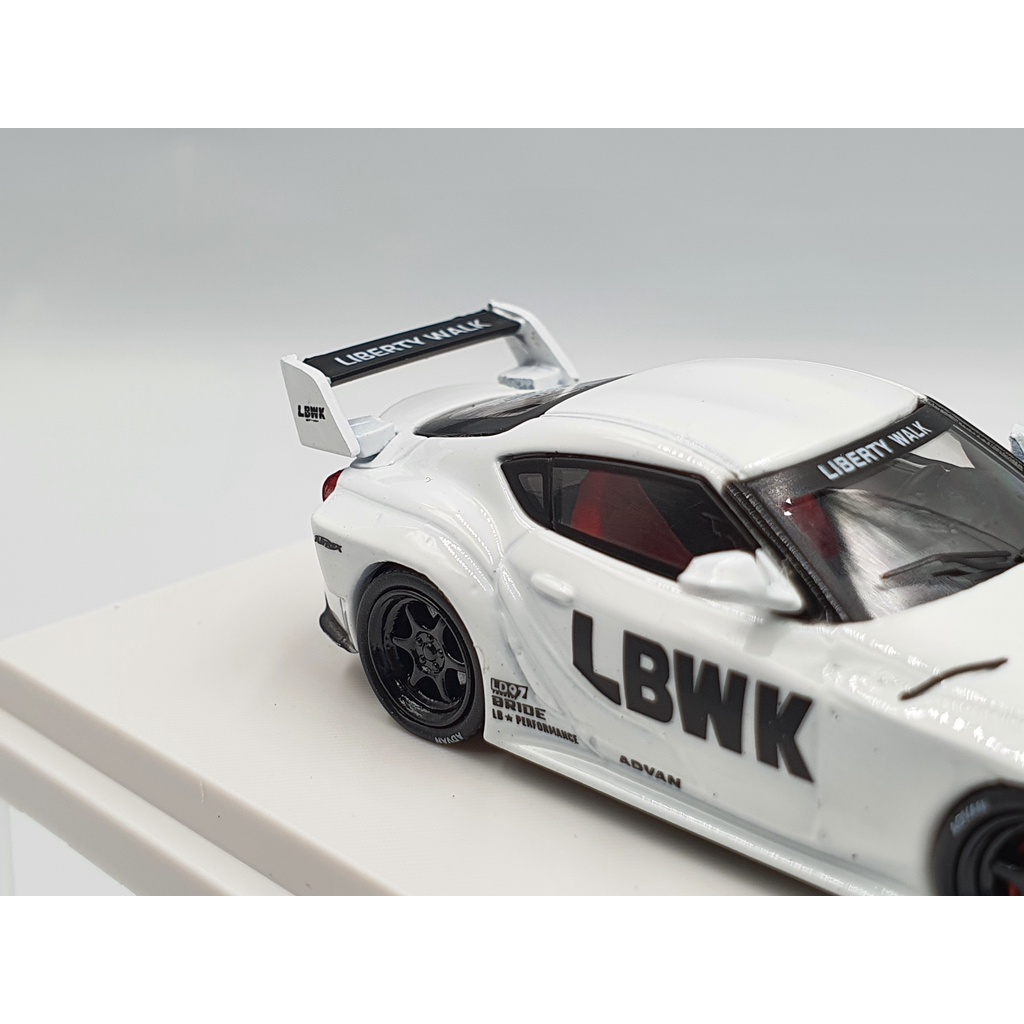 Xe Mô Hình Toyota Supra LBWK Tỉ lệ 1:64 Hãng sản xuất Time Model ( Trắng )