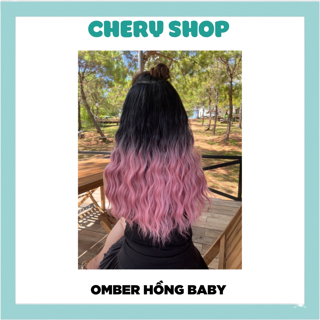 Tóc giả nữ kẹp ❤️ FREESHIP ❤️ kẹp chữ U xoăn sóng omber ngắn cực đẹp, KU17