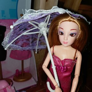 Dù cho búp bê, phụ kiện Barbie