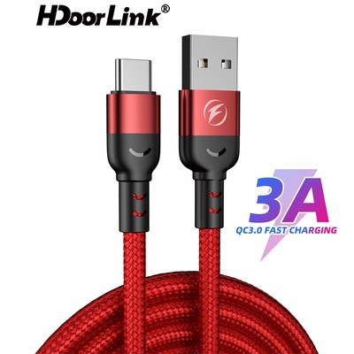 Dây cáp sạc HdoorLink nhanh truyền dữ liệu chuyển đổi cổng 3A USB A sang Type C 3.0 0.5m