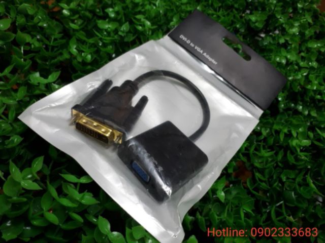 Combo 10 Dây Cáp Đầu Chuyển Đổi dvi 24+1 sang vga có chipset