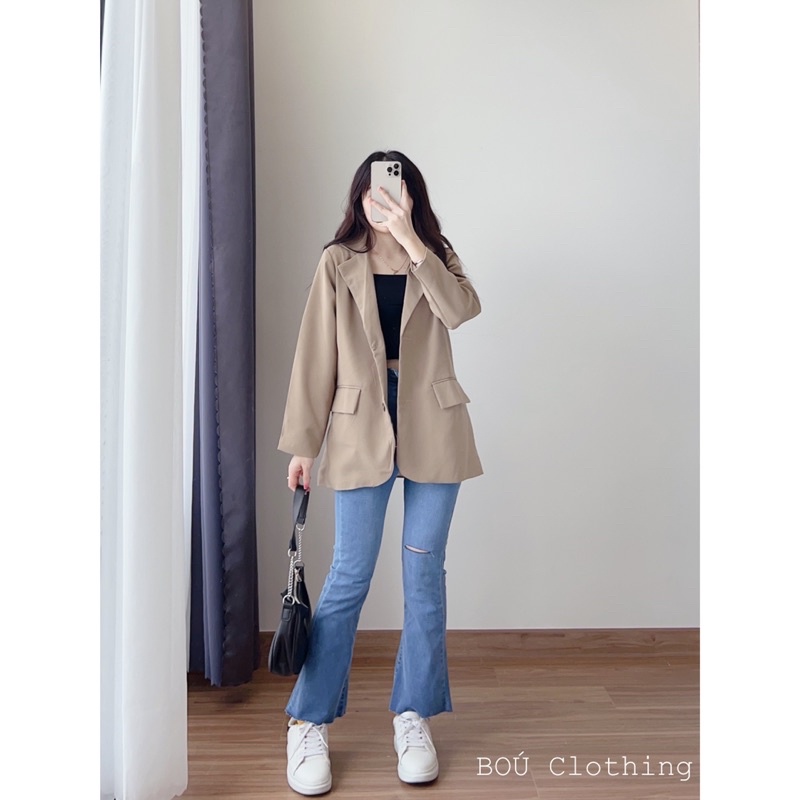 Áo blazer nữ tay dài (Ảnh thật)