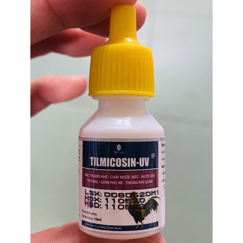 1 lọ Tilmicosin uv cho Chim Cảnh, Gà Kiểng.