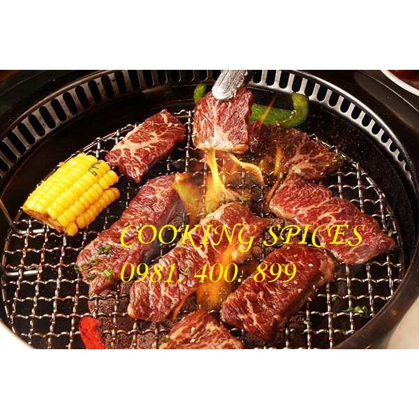 Bột Gia Vị Ướp Thịt Nướng BBQ thơm ngon. Hũ dùng tiện lợi.