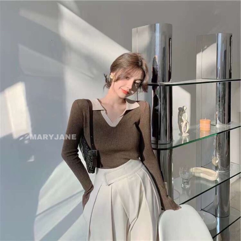 Áo Len tăm cổ V KL931