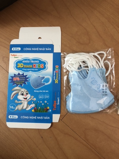 Khẩu trang trẻ em Tulip 3D Mask KIDs hộp 10 chiếc | BigBuy360 - bigbuy360.vn
