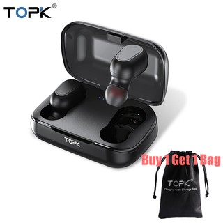 Tai Nghe Bluetooth Không Dây Topk Tws Dành Cho Samsung Xiaomi Iphone