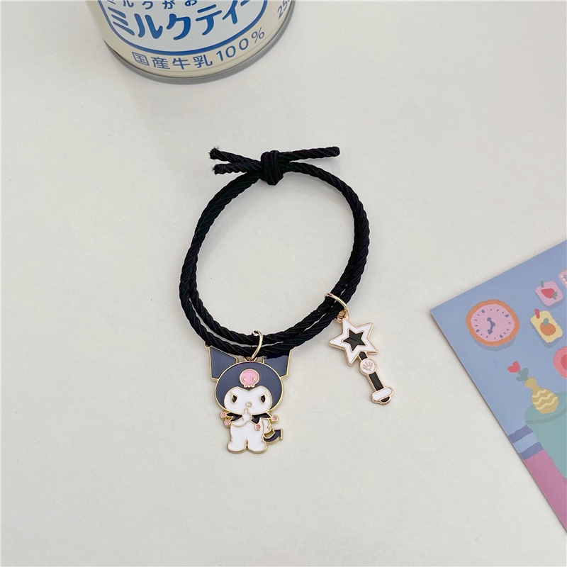 Dây Buộc Tóc Cao Su Mềm Mại Kiểu Lolita Nhật Bản Dễ Thương Cho Bạn Gái