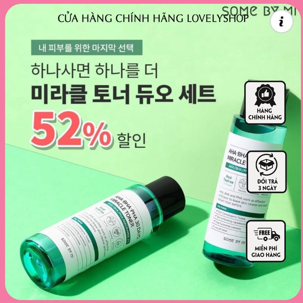Nước hoa hồng AHA Miracle toner AHA- BHA-PHA 30 days