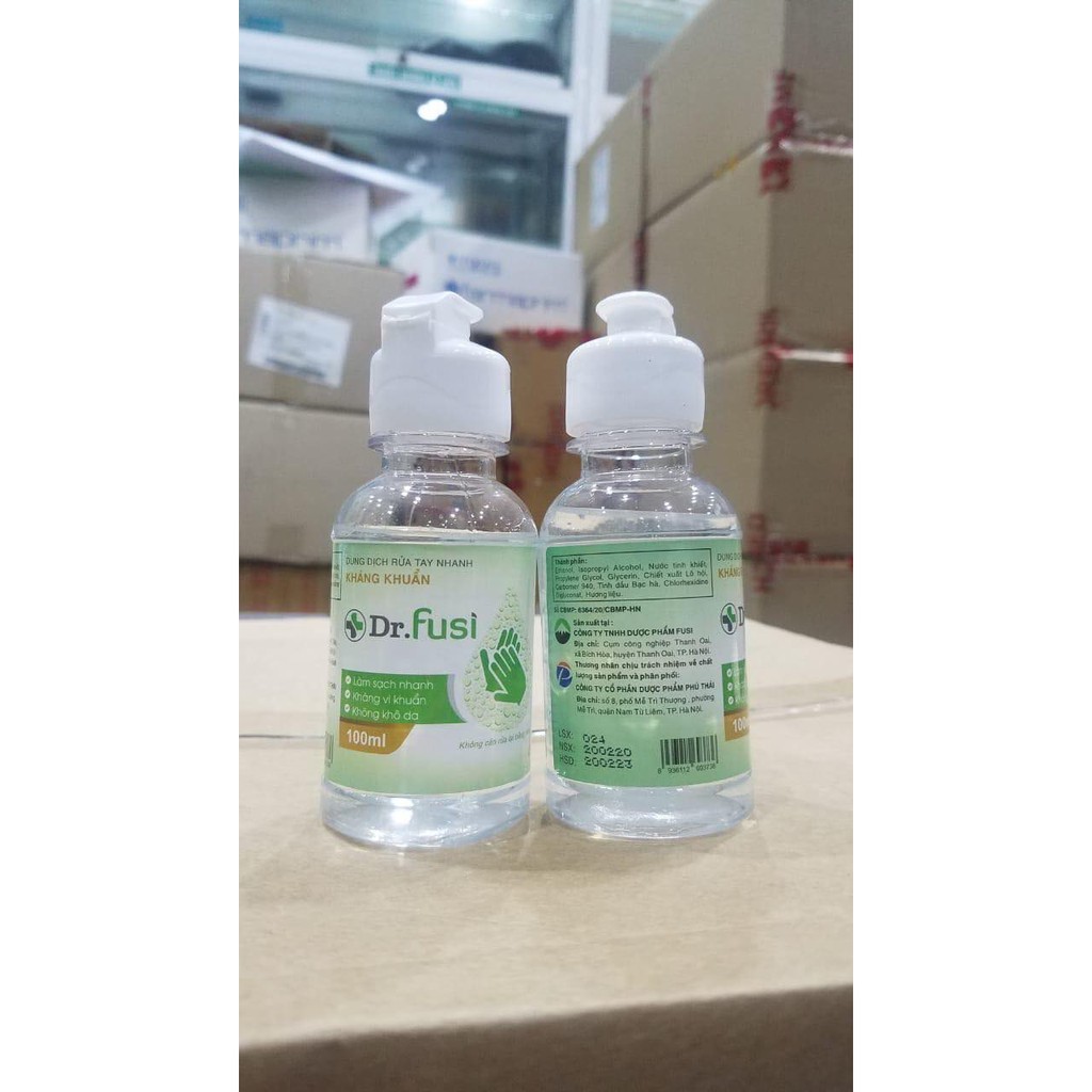 Nước Rửa Tay Khô Diệt Khuẩ.n Làm Mềm Da Dr.Fusi