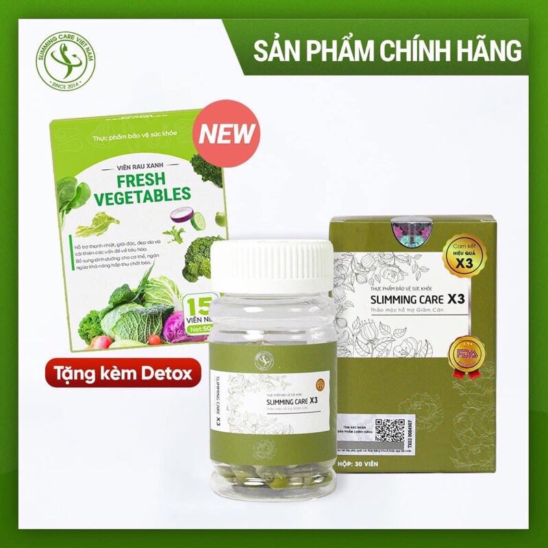 🔴 [ CHÍNH HÃNG ] COMBO Hai hộp viên uống thảo mộc X3 ( tặng kèm detox)