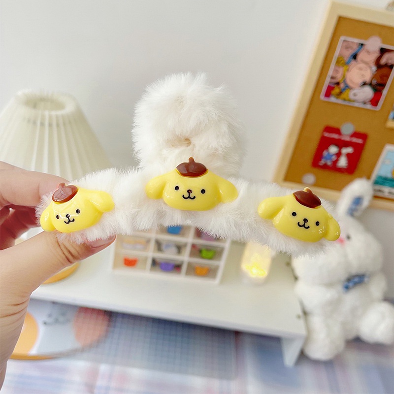 Kẹp Tóc Phối Lông Thời Trang Xinh Xắn Cho Nữ
