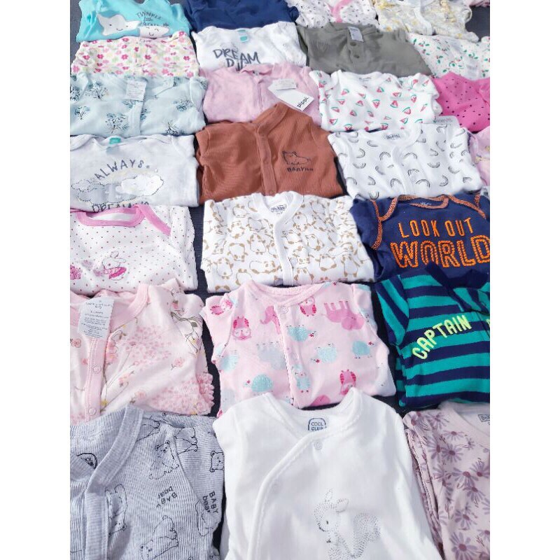 Sleepsuit bộ body dài tay xuất dư các hãng cho bé