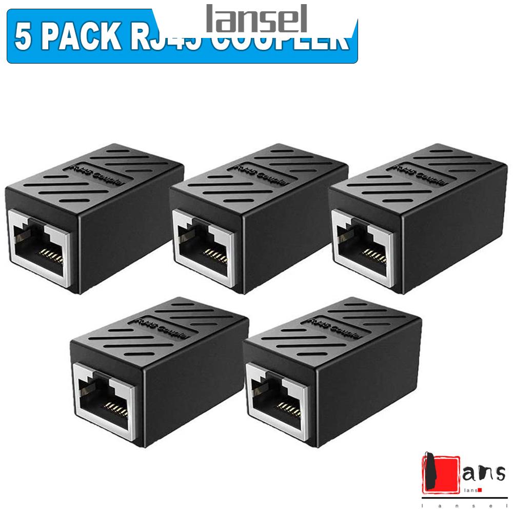 Set 5 Đầu Nối Dây Cáp Mạng LAN RJ45 8P8C Nối Dài Chuyên Dụng Cho Laptop PC RJ45 Cat5e Cat7/Cat6/Cat5e
