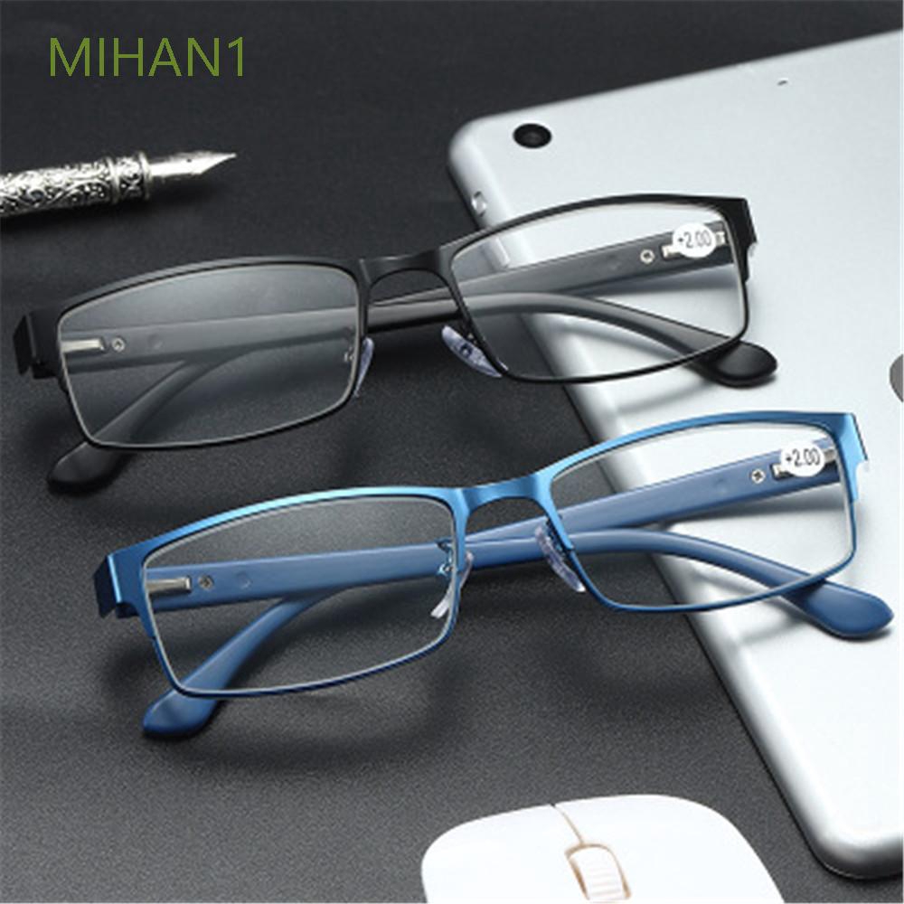 MIHAN1 Flexible Portable Magnifying Eye wear Metal Titanium Alloy Ultra Light Resin Business Reading Glasses